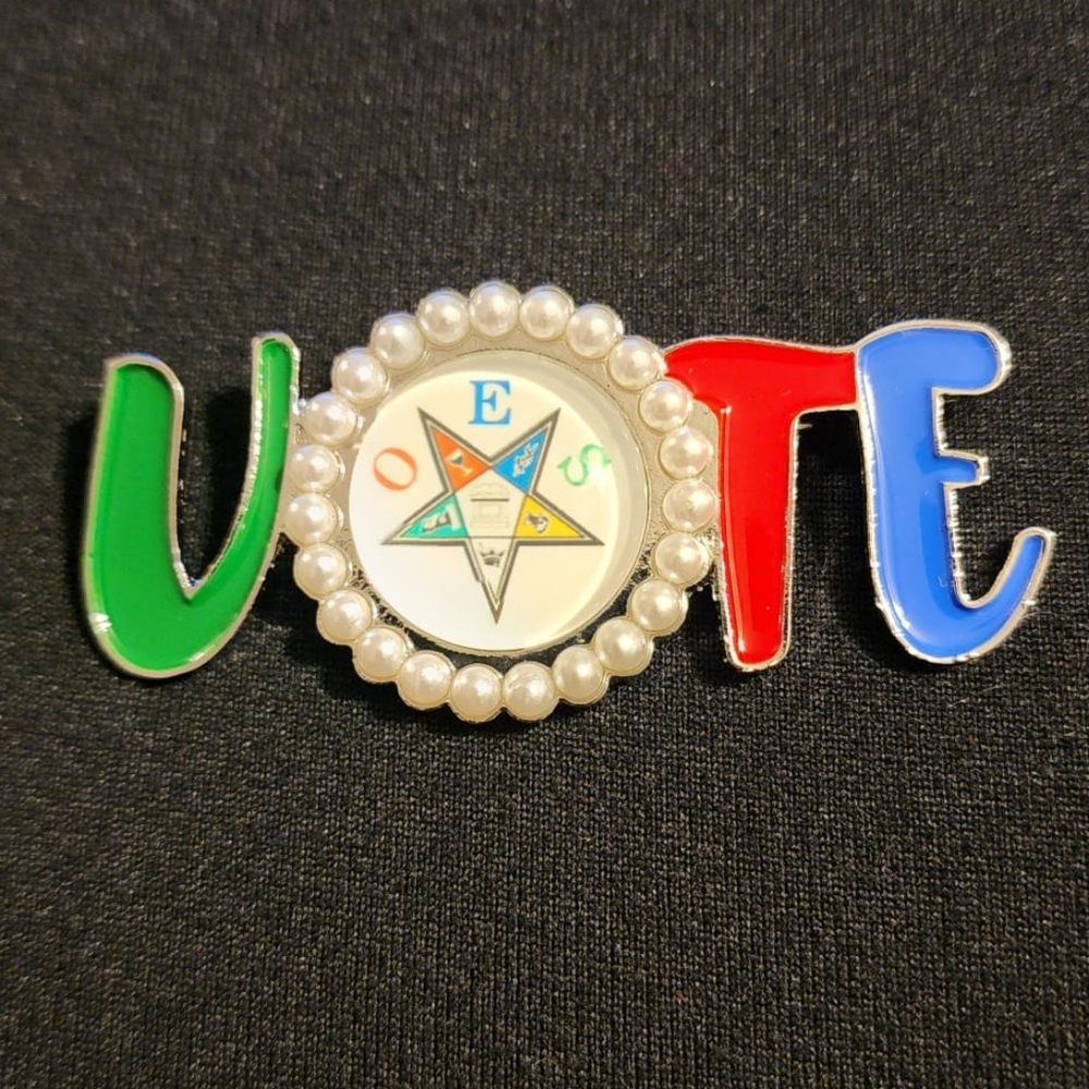 OES Sorority VOTE Pendant